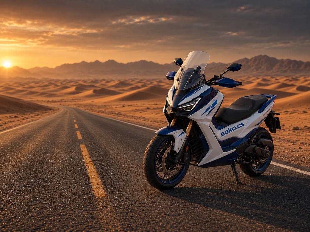 368cc scooter — Soko Saudi Arabia adventure